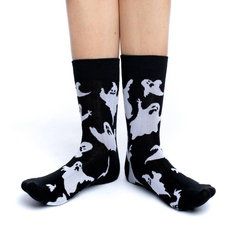 Good Luck Sock Women's Halloween Ghost Socks, Adult, Shoe Size 5-9 - Image 2